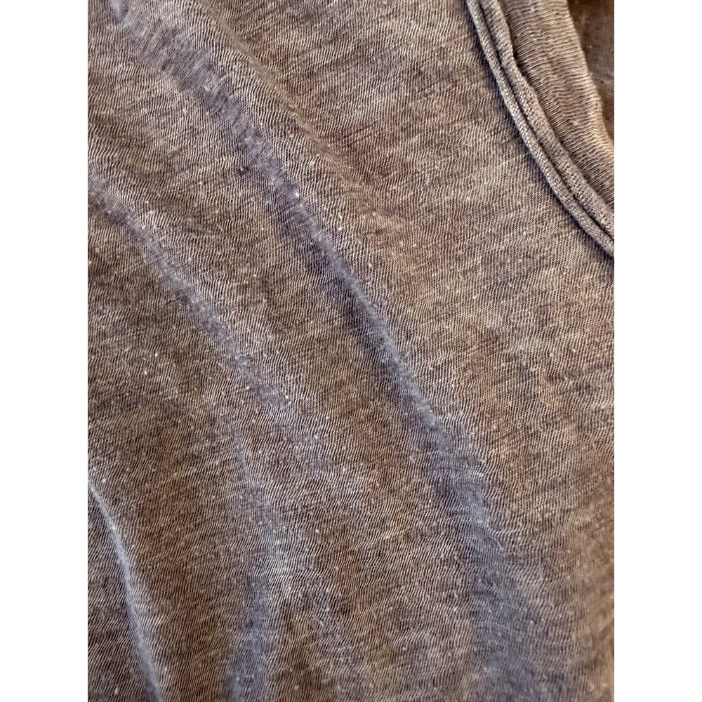 We The Free Free People Grey Slub Knit Long Sleeve Pocket Tee XS Boho Casual - Picture 4 of 10